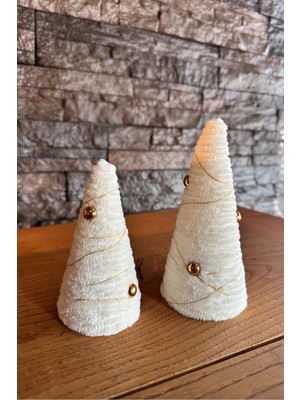 Empressco Beyaz Yılbaşı Ağacı Dekor Seti, Şık ve Zarif Süsler ile Sevinç Dolu Anlar