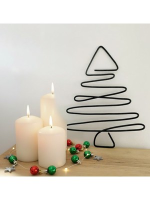 Empressco Siyah Dekoratif Çam Ağacı Yılbaşı Süsleri Için Şık ve Estetik Seçenek