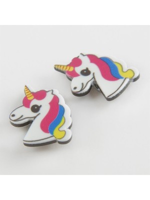 Marsilyan Unicorn Mıknatıslı Plastik Çocuk Küpesi