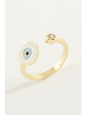 Marsilyan Nazar Mineli Taşlı Yüzük