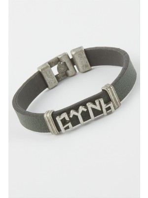 Marsilyan Türk Yazılı Suni Deri Bileklik