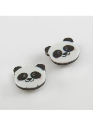 Marsilyan Panda Mıknatıslı Plastik Çocuk Küpesi