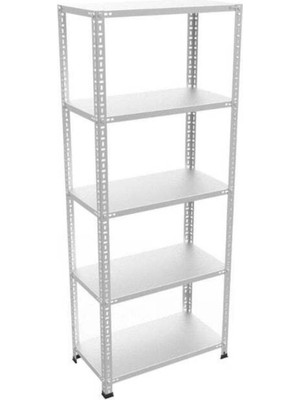 Rafistan Galvaniz Çelik Raf 31x75x150 cm - Depo, Arşiv, Kiler, Dosya, Market Rafı