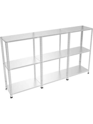 Rafistan Galvaniz Çelik Raf 43x225x200 cm - Depo, Arşiv, Kiler, Dosya, Market Rafı