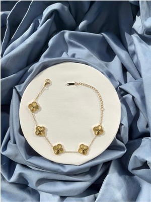 Stainles Steel Yonca Bileklik