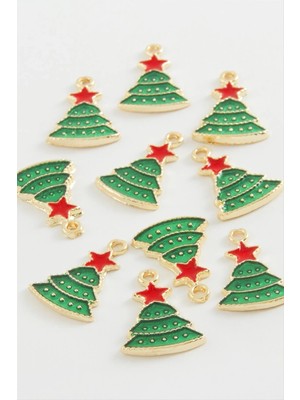 Empressco Çok Renkli Yılbaşı Ağacı Eldiveni ve Mineli Kolye Ucu 1 Adet