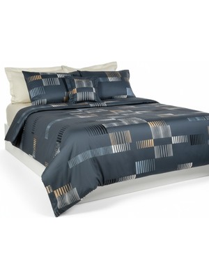 Comfort Craft Trace Antrasit Çift Kişilik Kolay Ütülenir Nevresim Takımı