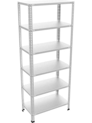 Rafistan Galvaniz Çelik Raf 43x60x200 cm - Depo, Arşiv, Kiler, Dosya, Market Rafı