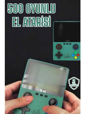 Fantastik Store 3.5 Inç Ekran 1000 Oyunlu Oyun Konsolu El Atarisi Miüzik Dinleme ve Kitap Okuma