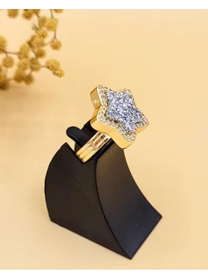 Nevoka Işıltılı Yıldız Silver Gold Yüzük