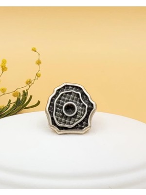 Nevoka Zama Antik Gümüş Kaplama Yüzük