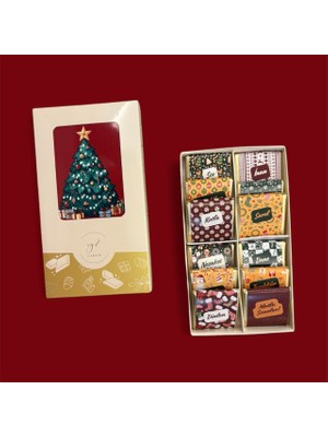 İy2 Varsın Yeni Yıl Hediye Seti - Yeni Yıl Çikolata Magnet - Yılbaşı Hediye Çikolata