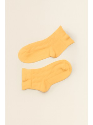 Katia & Bony Kadın Bileği Fırfırlı Step Çorap Turuncu