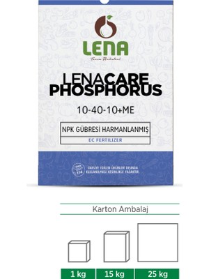 Lena 10-40-10 Fosforlu Yaprak Gübresi Çiçeklendirici 1 kg