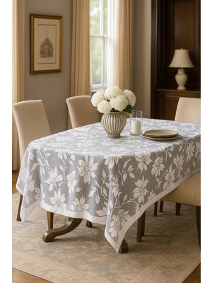 Devor Şık Desenli Lüks Masa Örtüsü – Leke Tutmaz, Yıkanabilir, Modern Salon Sofra Örtüsü