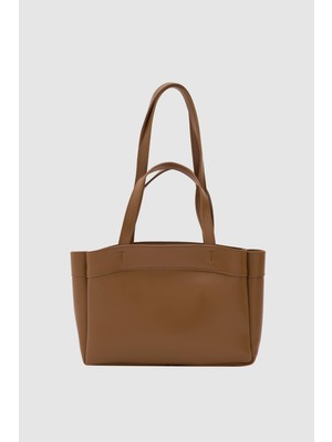 Shule Bags Marlove Deri Omuz Çantası Taba