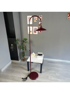 Bamyum Vişne Çürüğü Lambader Modern Dekoratif Metal Oturma Odası Çalışma Odası Zemin Lambası