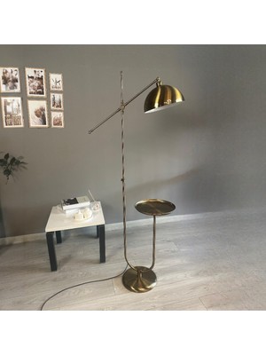 Bamyum Eskitme Renk Lambader U Tepsili Makas Gövde Modern Dekoratif Metal Oturma Odası Çalışma Odası