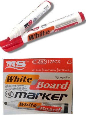  ayşecik ms c-882 white boart marker tahta kalemi 12 kutu
