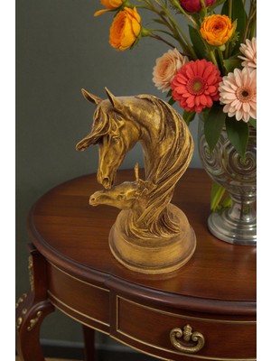 Ay Hediyelik Taylı At Biblo - Dekoratif Polyester 18X29 cm