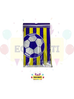 Zayna's Taraftar Seti Sarı ve Lacivert Renkli Masa Örtüsü - Doğum Günü Parti Seti Malzemeleri