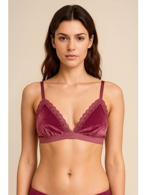 Deep Secret GÜL KURUSU KADİFE BRALET DS200111BR