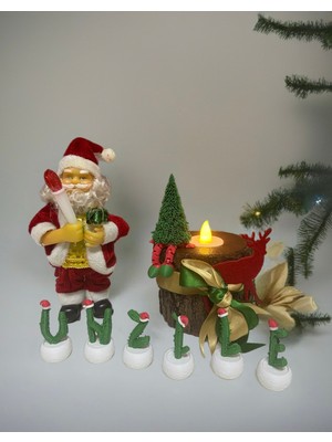 Empressco Yeşil Yılbaşı Temalı Mumluk ve Süsler, Sıcak Atmosfer Yaratır