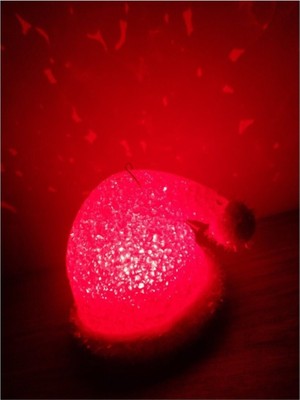 Empressco Işıklı Noel Baba Şapkası, Kırmızı Yılbaşı Süsü, Askılı Yeni Yıl Dekorasyonu