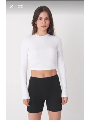 İmpavido Fitilli  Kaşkorse  Kumaş Body Crop Göbek Hizası  Full  Likralı