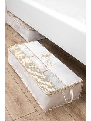 Helen's Home 6 Adet Hangar Büyük Boy Hurç Şeffaf Üst Pencereli Baza Altı Yorgan Yastık Hurcu Katlanır Hurç