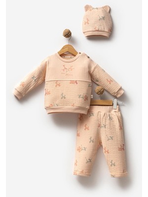 By Bubbles %100 Pamuk Bırth Part Fiyonk Kız Bebek 2'li Takım