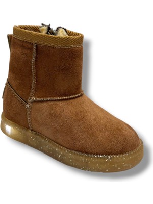 Arzen Bebe 630P-26 Süet Deri Işıklı Anatomik Kız Çocuk Bot 26-30