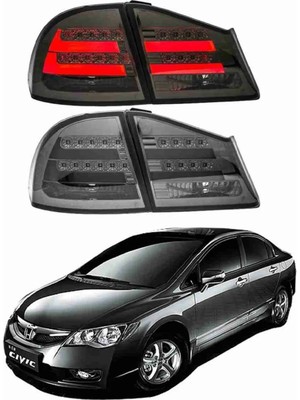 X Power Tuning Honda Civic Fd6  (2006-2012) Uyumlu Füme LED Stop Lambası