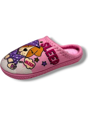 Gezer 16671-26 Köpek Desenli Termal Kız Çocuk  Ev Terlik 31-35