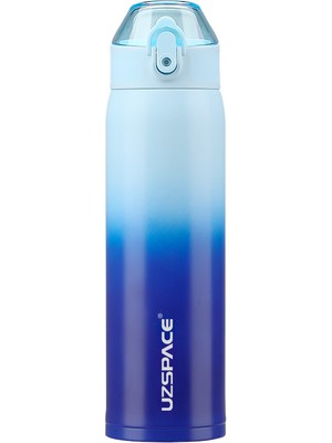 Uzspace 680 ml Yalıtımlı Paslanmaz Çelik Termos Gradyan Mavi