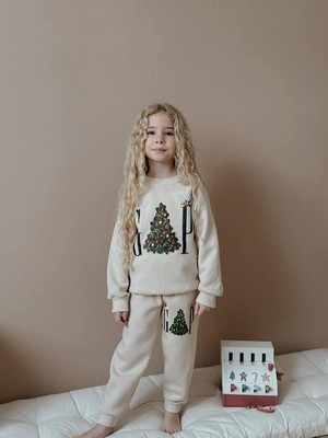 Miniko Kids Kız Çocuk Yılbaşı Temalı 3 Iplik Eşofman Takımı