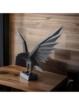 TSC 3D 15 cm Kartal Figürü  Heykel – Masanız Için Modern ve Estetik Dekor