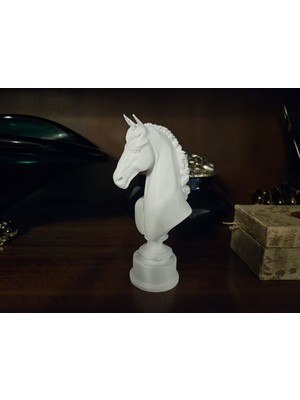 TSC At Büstü Heykeli – Pla Dayanıklı Biblo – Ofis Masaüstü Için Güç Sembolü Dekor