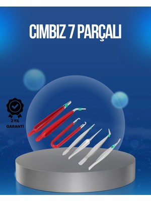 Elektronik Devre ve Saat Tamiri Için 7’li Paslanmaz Çelik Cımbız