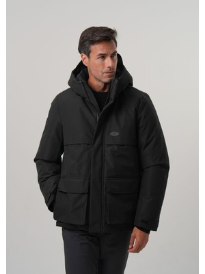 Pique GUN ERKEK MONT Kapüşonlu Su itici Rüzgar Geçirmez Erkek Kaban