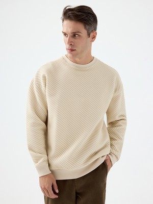 Loft Erkek Sweat LF2038599 Lıght Beıge