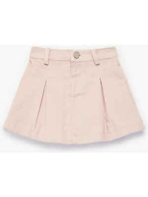 Koton Pamuklu A Kesim Diz Üstü Pileli Etek