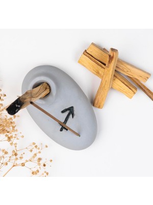 Mitr Yay Burcu Temalı Gri Palo Santo Tütsülük