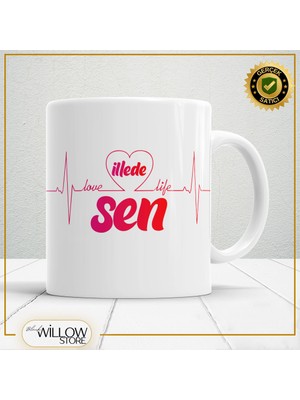 Black Willow Store Sevgililer Günü,sevgiliye Özel,aşk,sevgi Porselen Kupa BARDAK-134