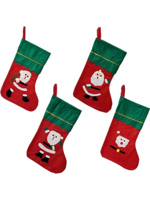 Empressco Yılbaşı Temalı 4'lü Renkli Çorap Seti, Şık ve Eğlenceli Tasarım