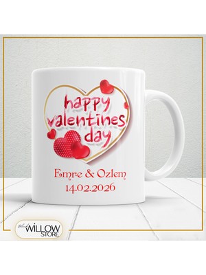 Black Willow Store Sevgililer Günü,sevgiliye Özel,aşk,sevgi Porselen Kupa Bardak-21