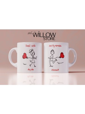 Black Willow Store Sevgililer Günü,sevgiliye Özel,aşk,sevgi Porselen Kupa Bardak-29