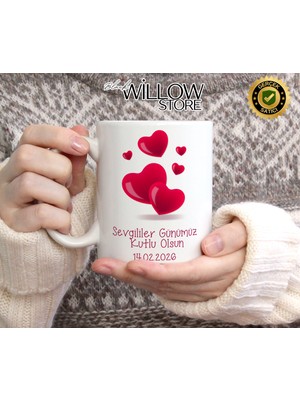 Black Willow Store Sevgililer Günü,sevgiliye Özel,aşk,sevgi Porselen Kupa Bardak-86