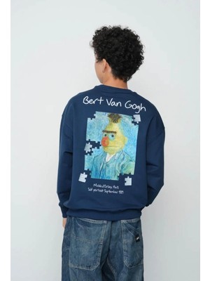 Queen Kids Erkek Çocuk Sweat 8140 Van Go İndigo