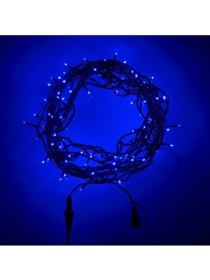 Empressco Mavi ve Beyaz 10 mt LED Yılbaşı Süsü, Eklemeli, Parlak ve Şık Dekorasyon.
